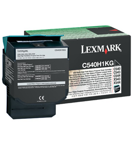 Toner Original Lexmark C540 / C543 / C544 / X543 / X544 / C540H1KG Negro