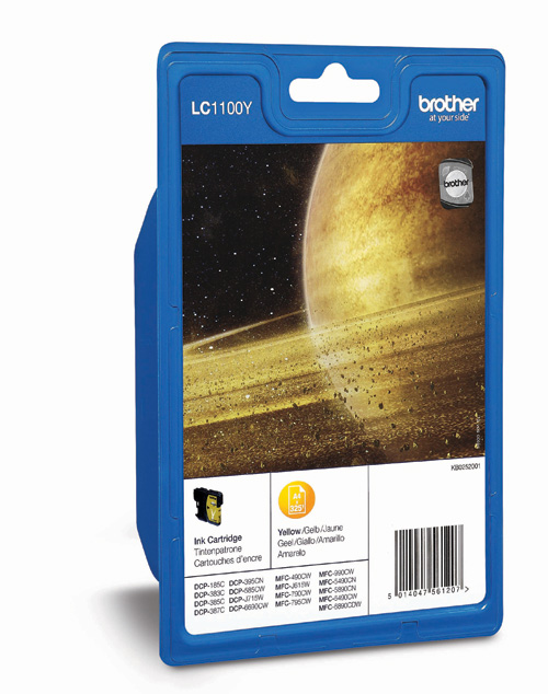 Cartucho Tinta Original Brother LC-1100 Amarillo