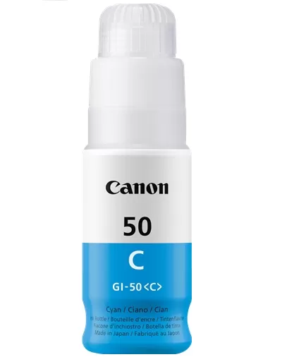Botella Tinta Canon GI50 Cian Original