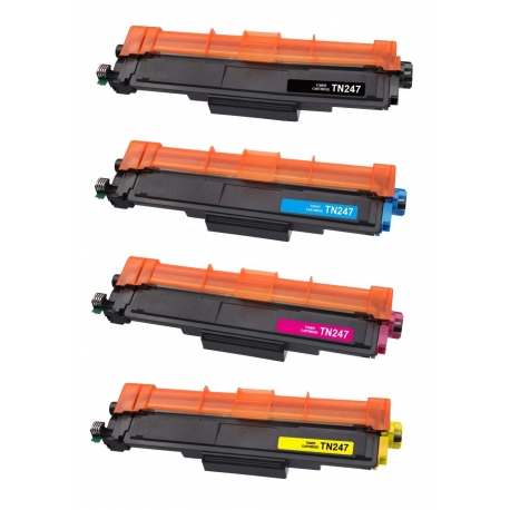Tóner compatible tn247 tn243 pack de cuatro colores