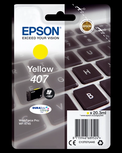 Cartucho Tinta Epson 407 Amarillo Original Cartucho Tinta Epson 407 Amarillo Original