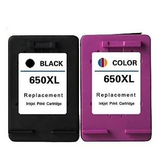 Pack Cartuchos Hp 650XL Negro + Color Compatible