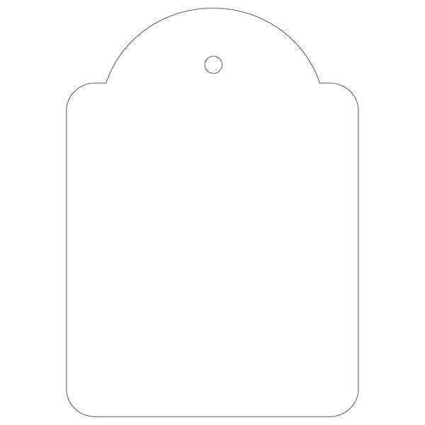 Apli Pack de 400 Etiquetas Colgantes 50x70mm - Con Hilo de Poliester Blanco Ajustable - Color Blanco