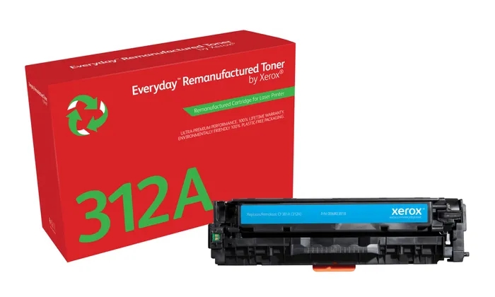 Xerox Everyday HP CF381A Cyan Cartucho de Toner Remanufacturado - Reemplaza 312A