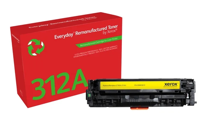 Xerox Everyday HP CF382A Amarillo Cartucho de Toner Remanufacturado - Reemplaza 312A