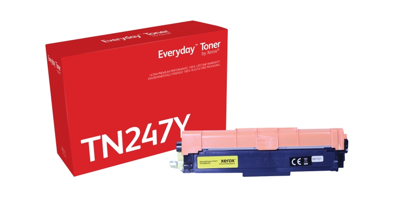 Xerox Everyday Brother TN247/TN243 Amarillo Cartucho de Toner Generico - Reemplaza TN247Y/TN243Y
