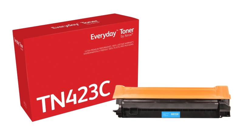 Xerox Everyday Brother TN421/TN423/TN426 Cyan Cartucho de Toner Generico - Reemplaza TN421C/TN423C/TN426C