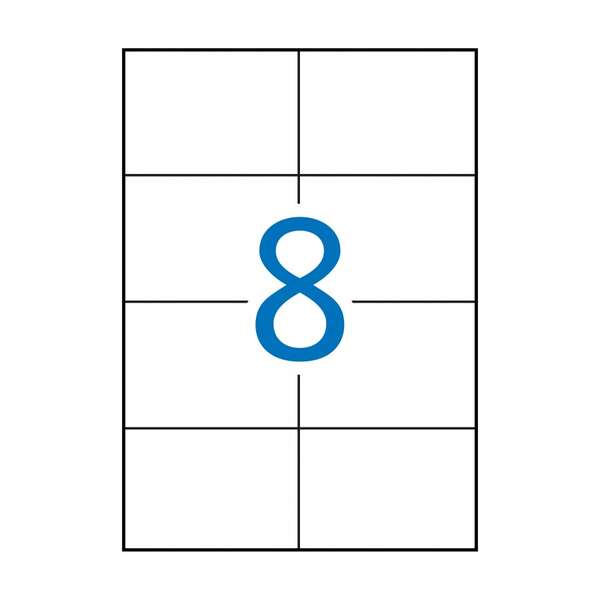 Apli Etiquetas Permanentes Blancas 105 x 74 mm - 500 Hojas