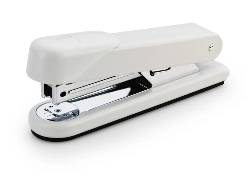 Novus Stabil Grapadora de Sobremesa - Capacidad de grapado 30 Hojas - Grapas 24/6, 26/6 - Grapado Abierto, Cerrado y Clavado - Color Blanco