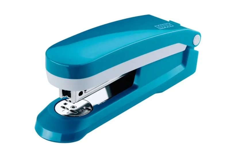 Novus Evolution E 25 Fresh Grapadora + Caja de 200 Grapas 24/6 - Hasta 25 Hojas - Grapado Cerrado, Abierto y Clavado - Color Azul