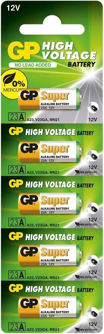 GP Pack de 5 Pilas Alcalinas 23A 12V