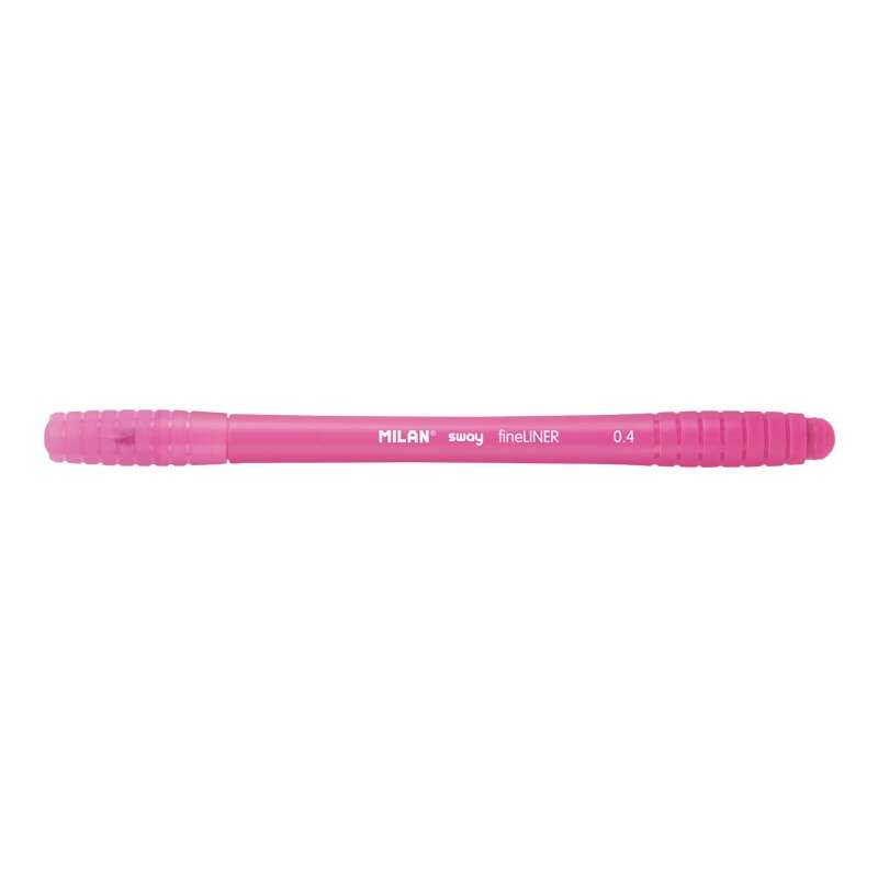 Milan Sway Fineliner Rotulador - Punta Fina 0.4mm - Ergonomico - Tinta al Agua - Color Rosa
