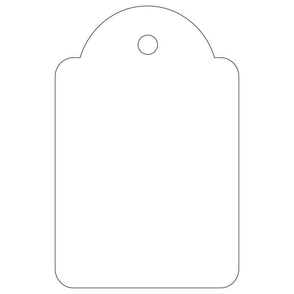 Apli Etiquetas Colgantes Blancas 28 x 43mm 100 U.