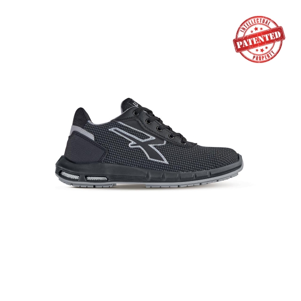 Upower Scudo Plus S ESD Calzado de Seguridad - Talla 39 - Puntera AirToe Aluminium, Antipinchazos, Alta Resistencia a la Abrasion, Suela PU/PU High Rebound, Proteccion S3S CI FO SR - Color Gris Oscuro