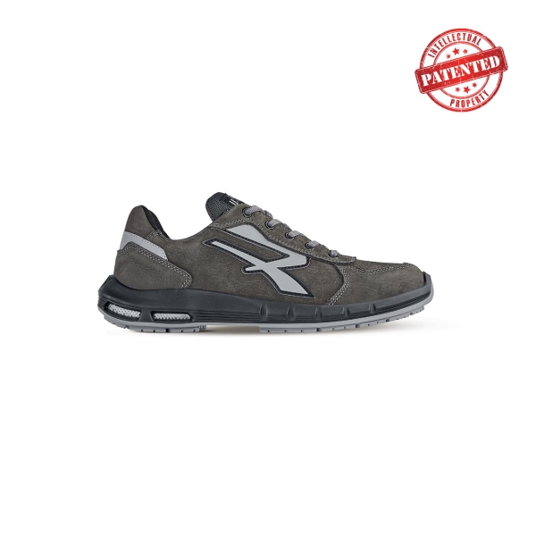 Upower Avion Plus S ESD Calzado de Seguridad Altos - Talla 45 - Cuero Nubuck Resistente, Puntera de Aluminio, Hidrofugos, Antiarrugas, Suela Antideslizante, Proteccion S3S CI FO SR - Color Gris Oscuro