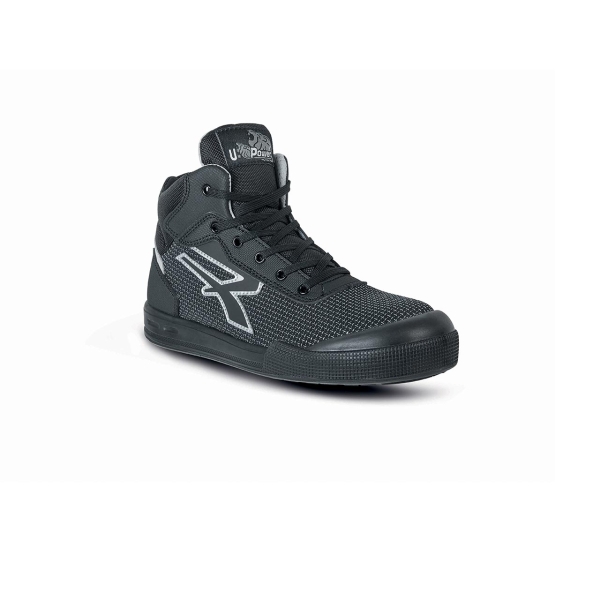 Upower Bob S ESD Calzado de Seguridad Alta Resistencia - Talla 35 - Antideslizantes, Antiaceite, Puntera AirToe Aluminium, Sistema Antiperforacion, Plantilla Amovible WOW, Proteccion S3S CI FO SR - Color Negro