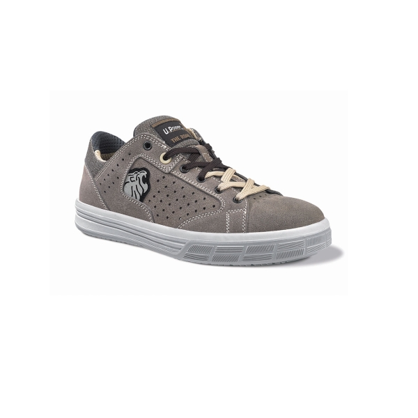 Upower Jade S Calzado de Seguridad Bajos - Talla 39 - Empeine de Gamuza Perforada, Puntal de Aluminio Resistente, Suelas Antideslizantes, Proteccion S1PS FO SR - Color Marron