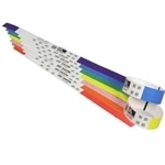 Zebra Z-Band Pack de 6 Rollos de 200 Pulseras Adhesivas Blancas y Borde Rojo 25x279mm Zebra Z-Band Pack de 6 Rollos de 200 Pulseras Adhesivas Blancas y Borde Rojo 25x279mm