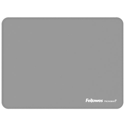 Fellowes Breyta Alfombrilla XL - Antideslizante - Proteccion Antimicrobiana - Bordes Reforzados - Fabricado con Material Reciclado - 21x28x0.25cm - Color Gris