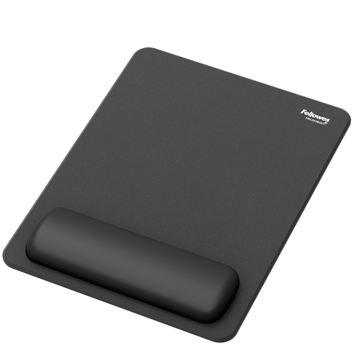 Fellowes Breyta Alfombrilla con Reposamuñecas XL - Revestimiento Antipolvo - Proteccion Antimicrobiana - Tacto Suave - Fabricado con Material Reciclado - 28x21x1.75cm - Color Negro Fellowes Breyta Alfombrilla con Reposamuñecas XL - Revestimiento Antipolvo - Proteccion Antimicrobiana - Tacto Suave - Fabricado con Material Reciclado - 28x21x1.75cm - Color Negro