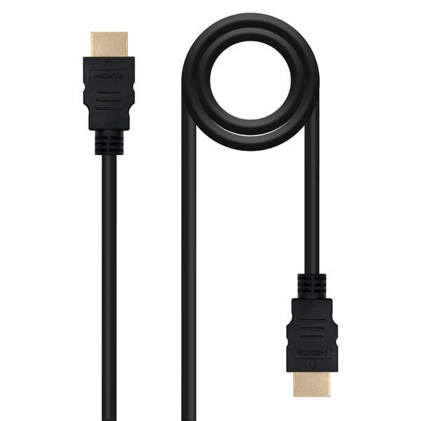 Nanocable Cable HDMI V1.4 (Alta Velocidad/Hec) A/M-A/M 1.0m - Color Negro Nanocable Cable HDMI V1.4 (Alta Velocidad/Hec) A/M-A/M 1.0m - Color Negro