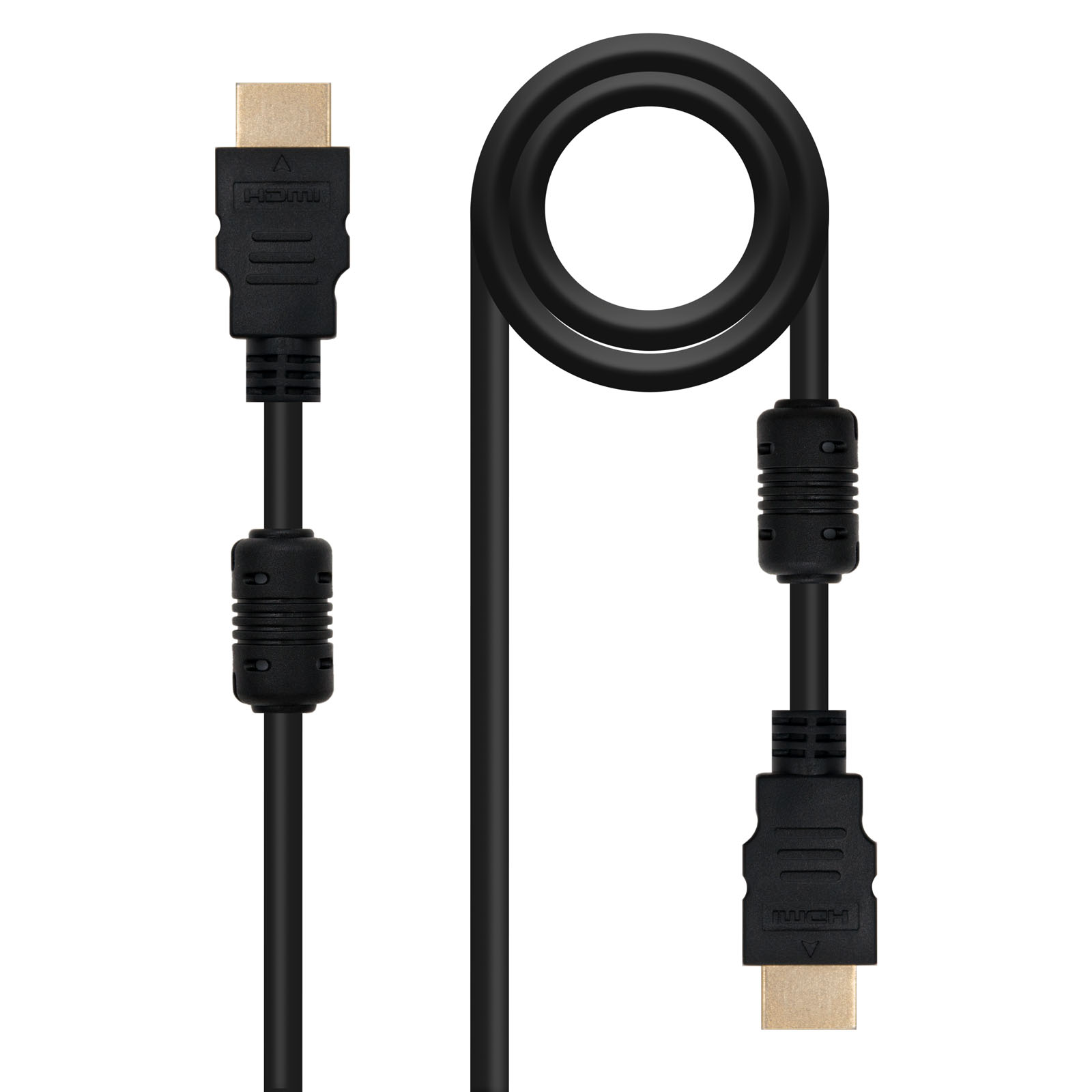 Nanocable Cable HDMI v1.4 con Ferrita Macho a HDMI v1.4 con Ferrita Macho 7m - Alta Velocidad - Color Negro