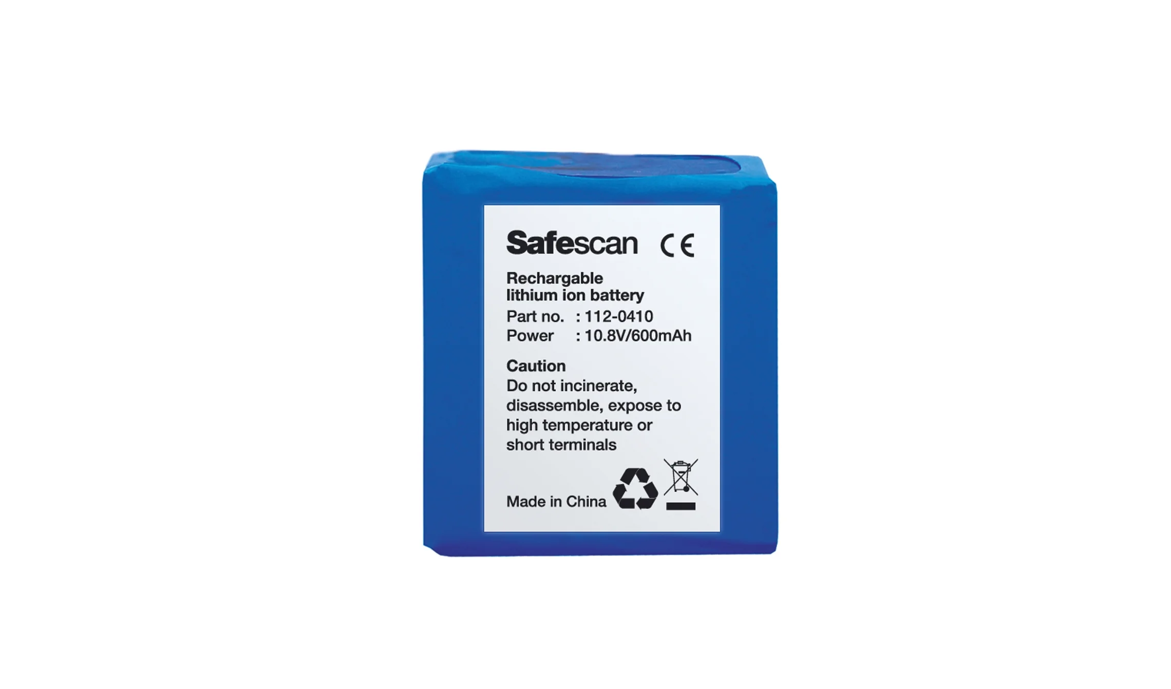 Safescan LB-105 Bateria Recargable para Detector de Billetes Falsos Safescan 155-S, 165-S y 185-S - Autonomia hasta 30h