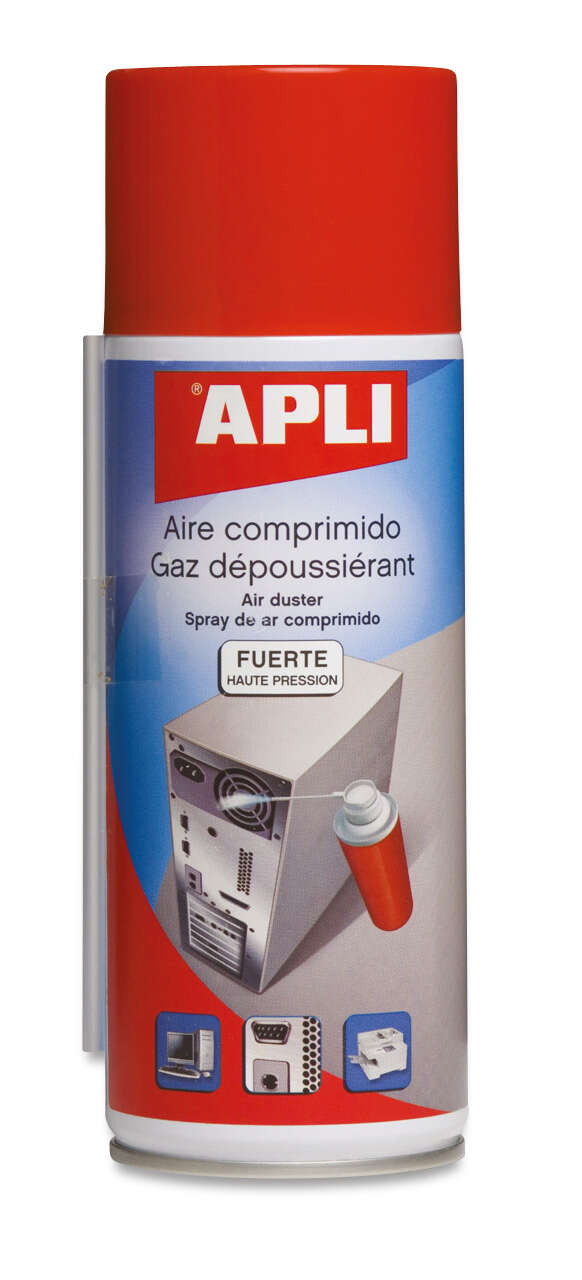 Apli Spray Limpieza Electronica - 300ml - Presion Extrafuerte para Limpieza Superior - Tubo Alargador para Lugares Dificiles - Respetuoso con El Medio Ambiente