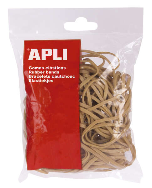 Apli Gomas Elasticas Ø 80 x 5mm - Gran Elasticidad y Resistencia - 100g de Contenido - 70% de Caucho Natural