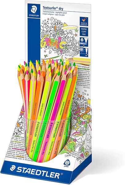 Staedtler Textsurfer Dry 128 64 Expositor de 48 Lapices Marcadores de Colores - Diseño Ergonomico - Colores Surtidos Staedtler Textsurfer Dry 128 64 Expositor de 48 Lapices Marcadores de Colores - Diseño Ergonomico - Colores Surtidos