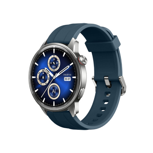Realme Watch S2 Smartwatch Pantalla Amoled 1.43\" - IP68 - Autonomia hasta 20 Dias - Cuerpo Acero Inoxidable - Color Azul