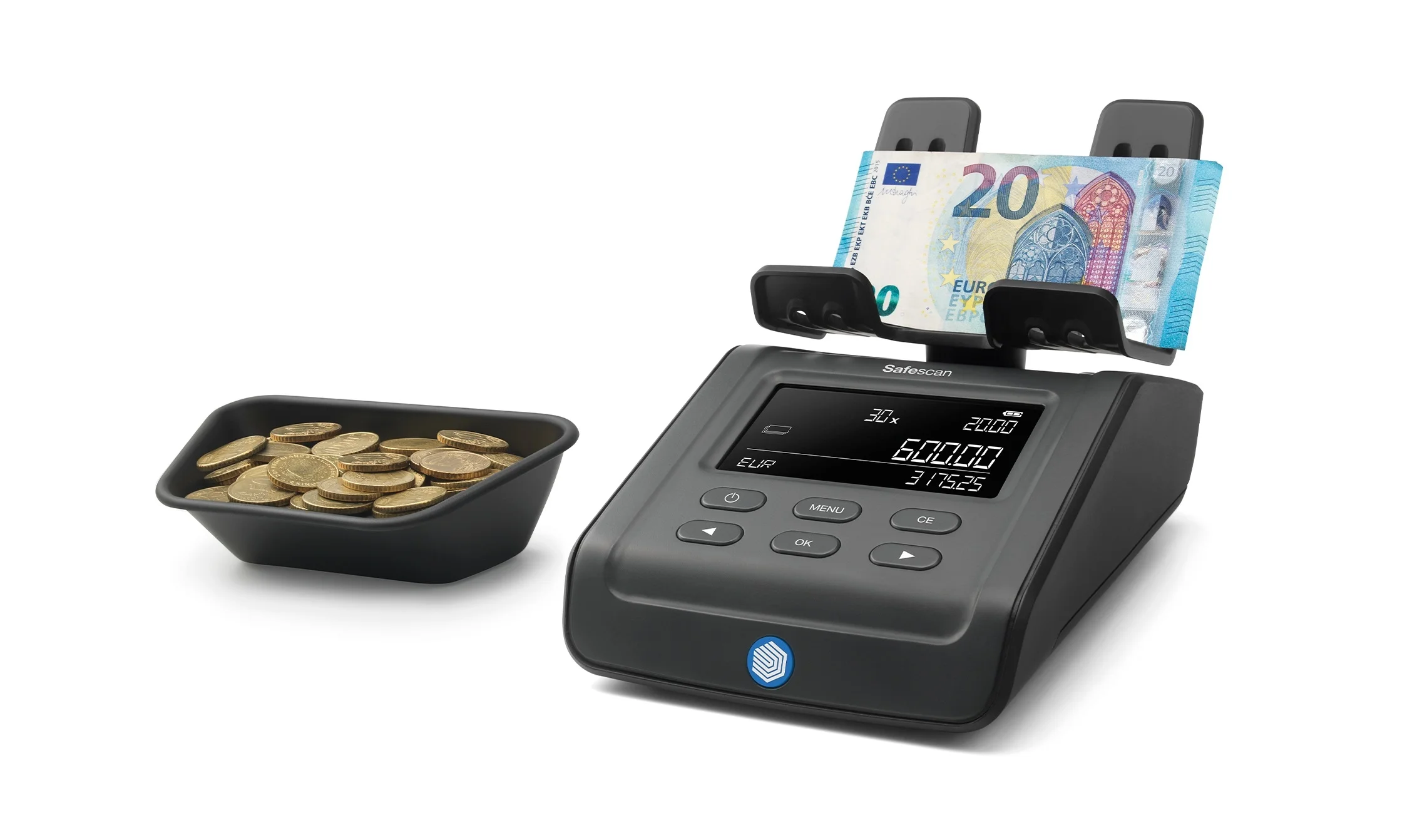 Safescan 6175 Balanza Contadora de Dinero - Cuenta Billetes y Monedas por su Peso - Tambien Articulos no Monetarios