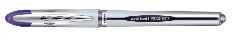 Uni-ball Vision Elite UB-200 Rollerball de Tinta Liquida - Punta de Bola 0.8mm - Sistema Antifugas para Viajes - Color Violeta