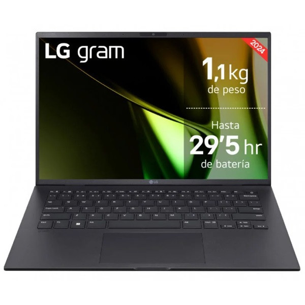 LG Gram 14Z90S-G.AD78B Portatil 14\" Intel Evo Core Ultra 7 155H - 32GB - 1TB SSD - W11 Home 64 - Color Negro - Teclado QWERTY (ES)