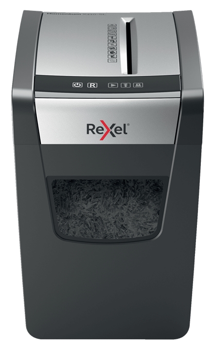 Rexel Momentum X410-SL Slimline Destructora de Papel Corte Confeti - Destruye hasta 10 Hojas - 23L