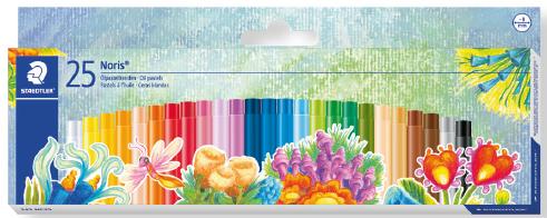 Staedtler Noris 241 Pack de 25 Ceras Blandas - Diametro 8mm - Resistencia a la Rotura - Colores Surtidos Staedtler Noris 241 Pack de 25 Ceras Blandas - Diametro 8mm - Resistencia a la Rotura - Colores Surtidos