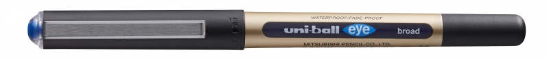 Uni-ball Eye Broad UB-150-10 Boligrafo de Tinta Liquida - Punta de Bola 1mm - Tinta Resistente al Agua y Luz - Sistema de Control de Tinta - Color Azul