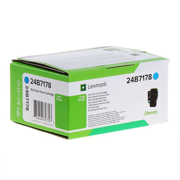 Lexmark C2240/XC2235 Cyan Cartucho de Toner Original - 24B7178 Lexmark C2240/XC2235 Cyan Cartucho de Toner Original - 24B7178