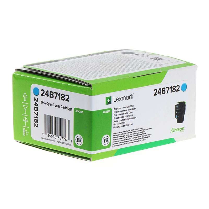 Lexmark XC2240/XC4240 Cyan Cartucho de Toner Original - 24B7182 Lexmark XC2240/XC4240 Cyan Cartucho de Toner Original - 24B7182