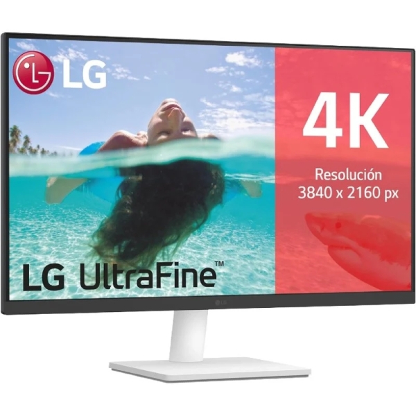 LG UltraFine Monitor LED 27\" IPS UltraHD 4K HDR10 - Respuesta 5ms - Angulo de Vision 178º - 16:9 - HDMI, DisplayPort - VESA 100x100mm LG UltraFine Monitor LED 27\" IPS UltraHD 4K HDR10 - Respuesta 5ms - Angulo de Vision 178º - 16:9 - HDMI, DisplayPort - VESA 100x100mm