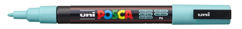 Posca PC-3M Marcador de Pintura - Punta de Poliester Conica 0.9-1.3mm - Tinta Base al Agua - Resistente a la Luz - No Permanente - Ideal para Carteleria y Decoracion - Color Verde Marino