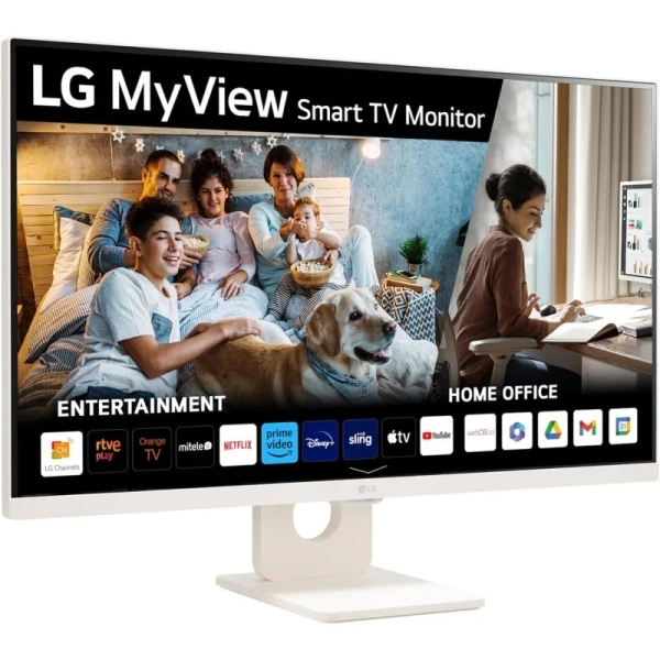 LG MyView Smart Monitor 31.5\" LED IPS FullHD 1080p 60Hz WiFi, Bluetooth - Altavoces - Angulo de Vision 178º - 16:9 - HDMI, USB - VESA 100x100
