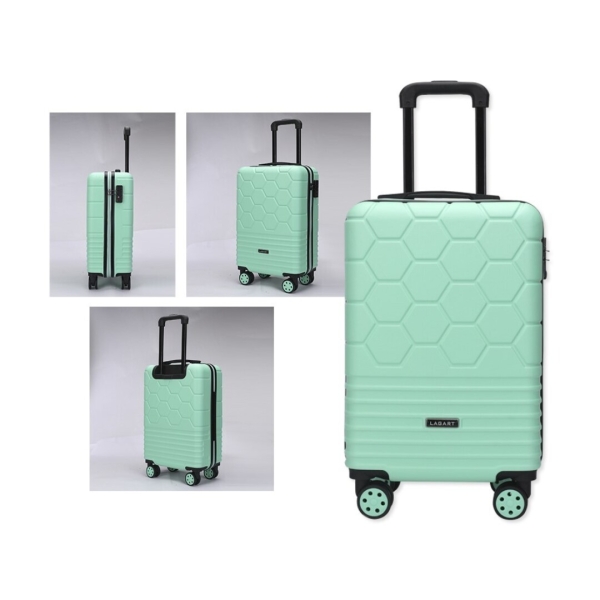 Lagart Maleta Trolley de Cabina Rigida 20” 55x34x23.5cm - Cierre TSA - Ruedas Dobles 360º - Color Verde Agua