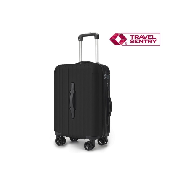 Lagart Smart Maleta Trolley de Cabina Rigida 20” 55x34x20cm - Asa Frontal para Manejo en Distintas Situaciones - Cierre TSA - Ruedas Dobles 360º - Color Negro