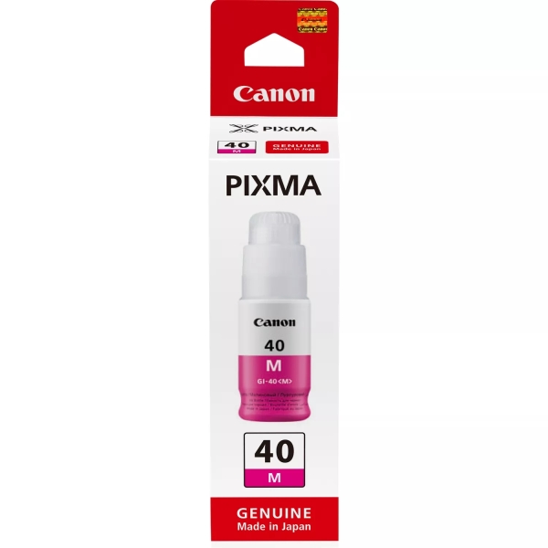 Canon GI40 Magenta Botella de Tinta Original - GI40M/3401C001 Canon GI40 Magenta Botella de Tinta Original - GI40M/3401C001