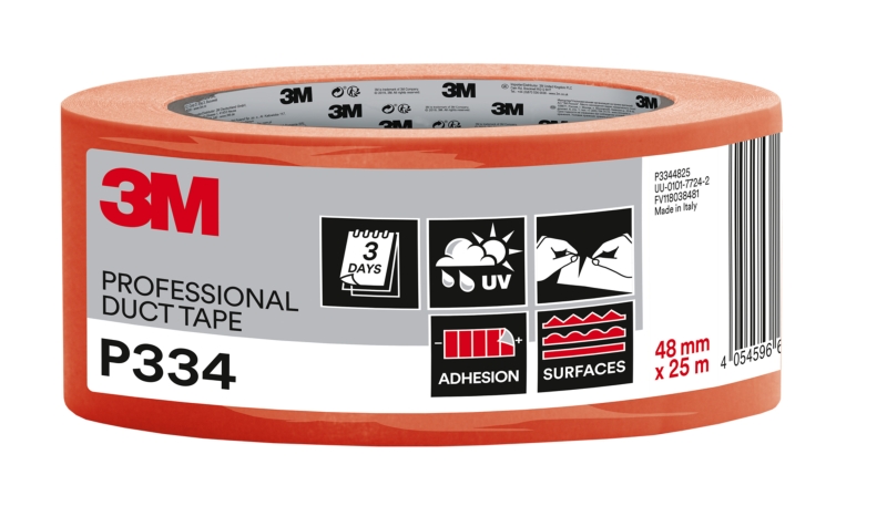 3M Cinta Adhesiva Americana - 48mm x 25m - Alta Adherencia - Color Naranja