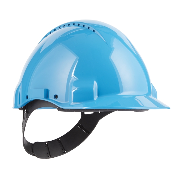 3M Casco de Proteccion - con Ventilacion - Sensor Uvicator - Pin de Ajuste - Color Azul 3M Casco de Proteccion - con Ventilacion - Sensor Uvicator - Pin de Ajuste - Color Azul
