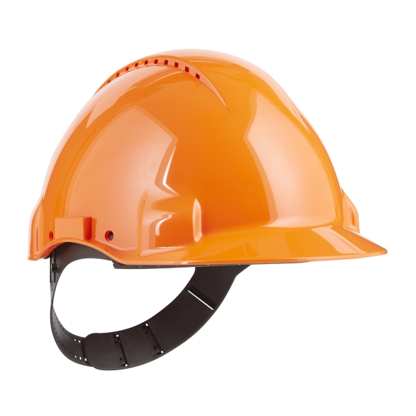 3M Casco de Proteccion - con Ventilacion - Sensor Uvicator - Pin de Ajuste - Color Naranja 3M Casco de Proteccion - con Ventilacion - Sensor Uvicator - Pin de Ajuste - Color Naranja