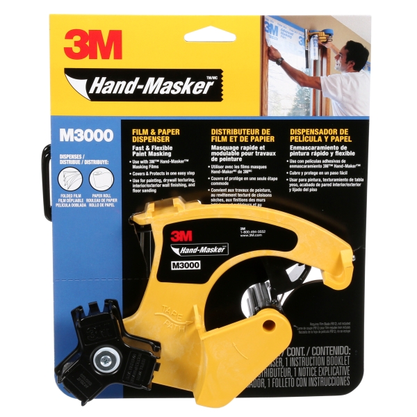 3M Hand-Masker Dispensador de Cinta de Enmascarar - Cuchilla No Incluida - Facil Aplicacion - Color Negro/Amarillo 3M Hand-Masker Dispensador de Cinta de Enmascarar - Cuchilla No Incluida - Facil Aplicacion - Color Negro/Amarillo