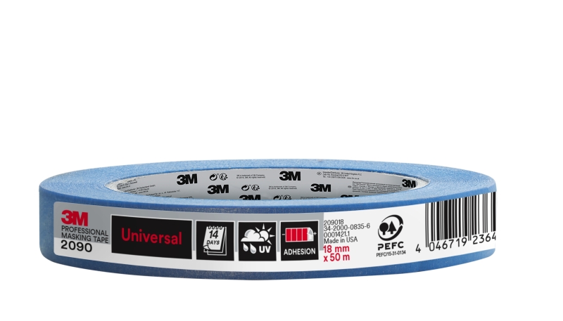 3M Cinta de Enmascarar Profesional - Multisuperficie - 18mm x 50m - 100% PEFC - Color Azul 3M Cinta de Enmascarar Profesional - Multisuperficie - 18mm x 50m - 100% PEFC - Color Azul